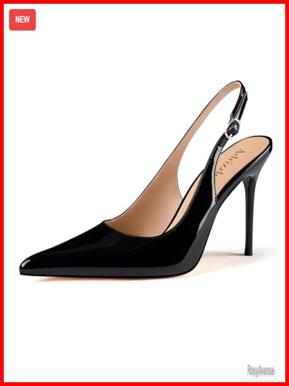 Slingback Stiletto High Heels Pointed Toe Pumps